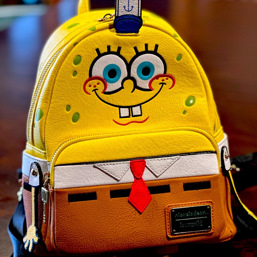 Nickelodeon SpongeBob SquarePants Loungefly leather mini backpack
